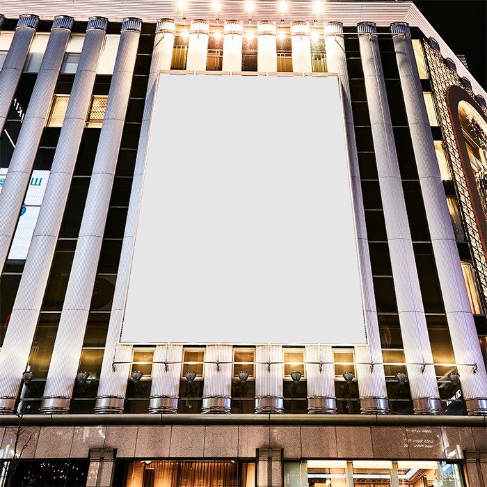 銀座店 懸垂幕
